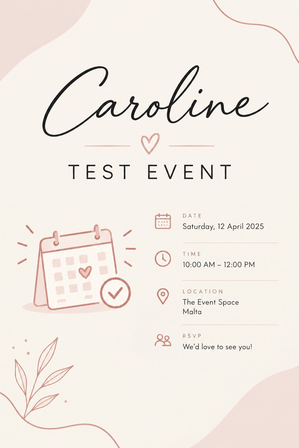 Caroline One Night Event